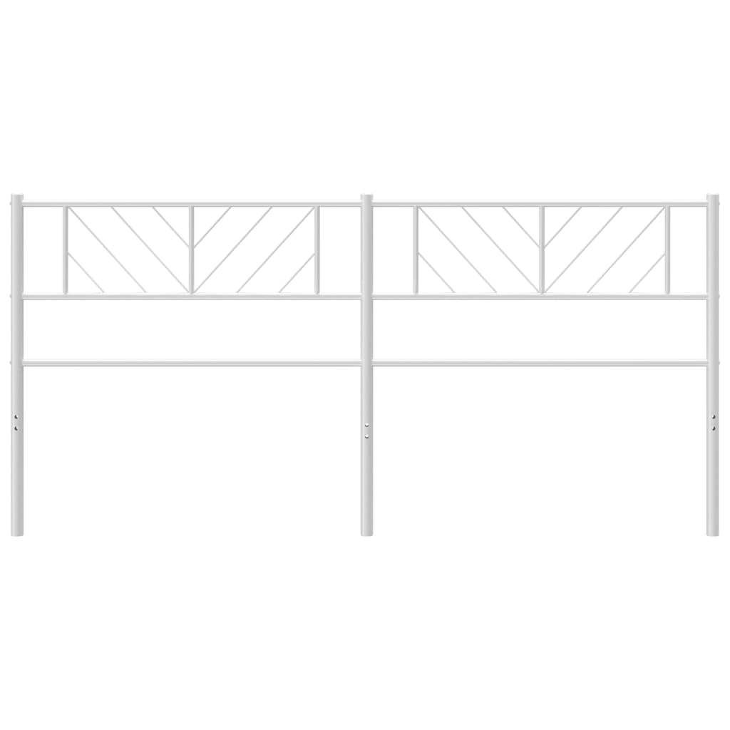 Hoofdbord 193 Cm Metaal Wit
