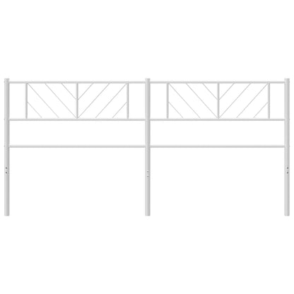 Hoofdbord 193 Cm Metaal Wit