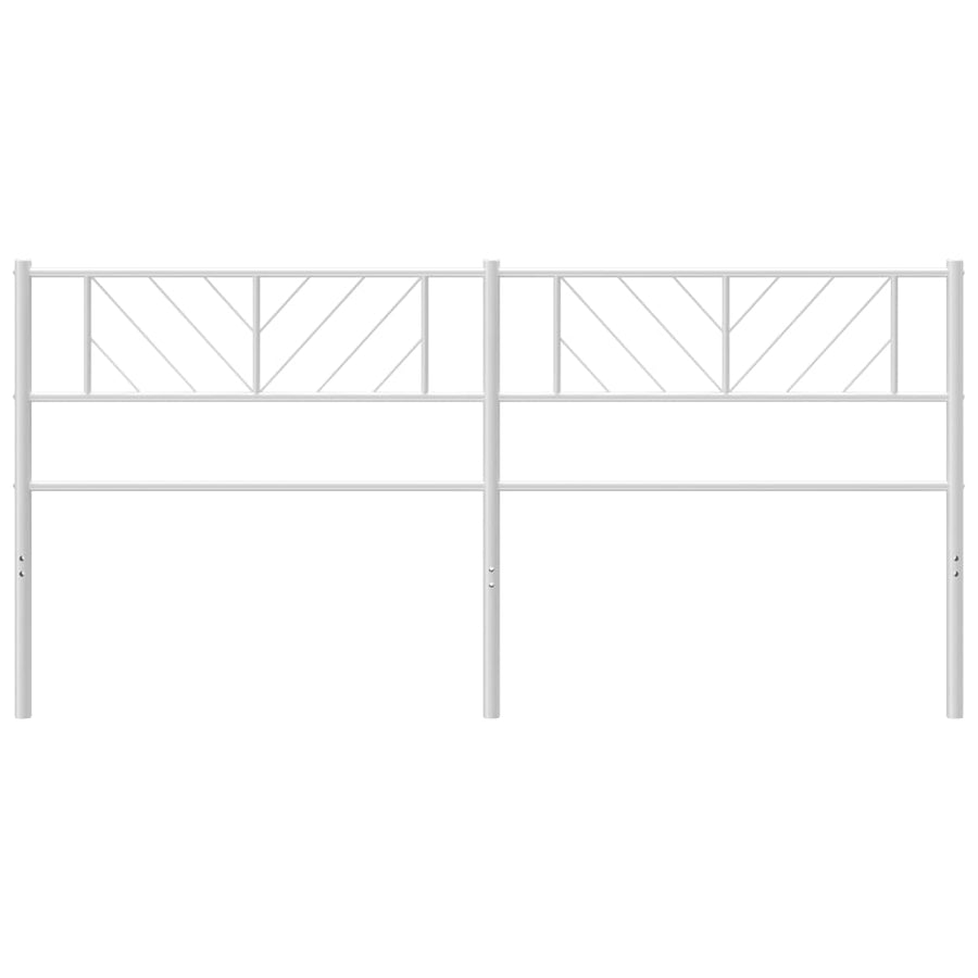 Hoofdbord 193 Cm Metaal Wit