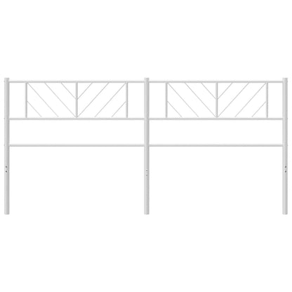 Hoofdbord 200 Cm Metaal Wit