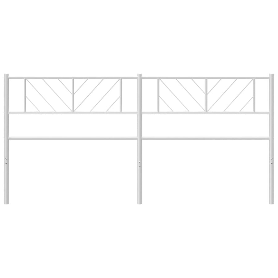 Hoofdbord 200 Cm Metaal Wit
