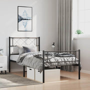 Bedframe metaal zwart 100x190 cm