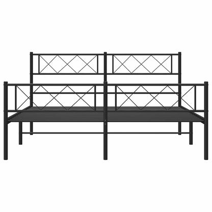 Bedframe Met Hoofd- En Voeteneinde Metaal 135 x 190 cm