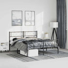 Bedframe metaal zwart 150x200 cm