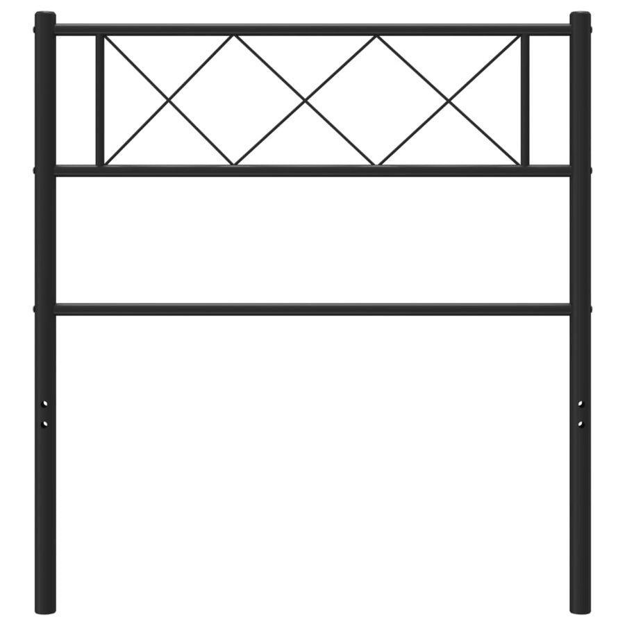 Hoofdbord 90 Cm Metaal Zwart