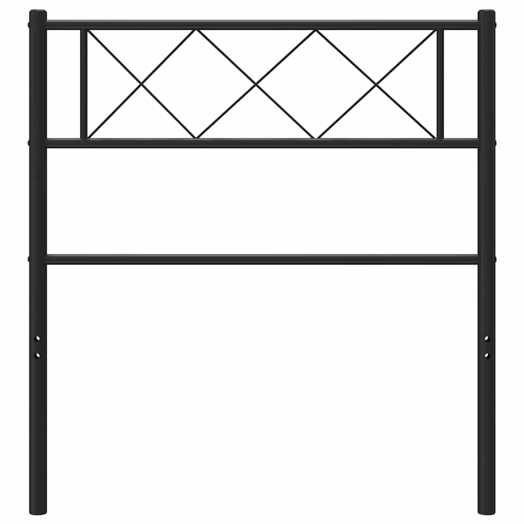 Vervangend hoofdbord 100 cm metaal zwart