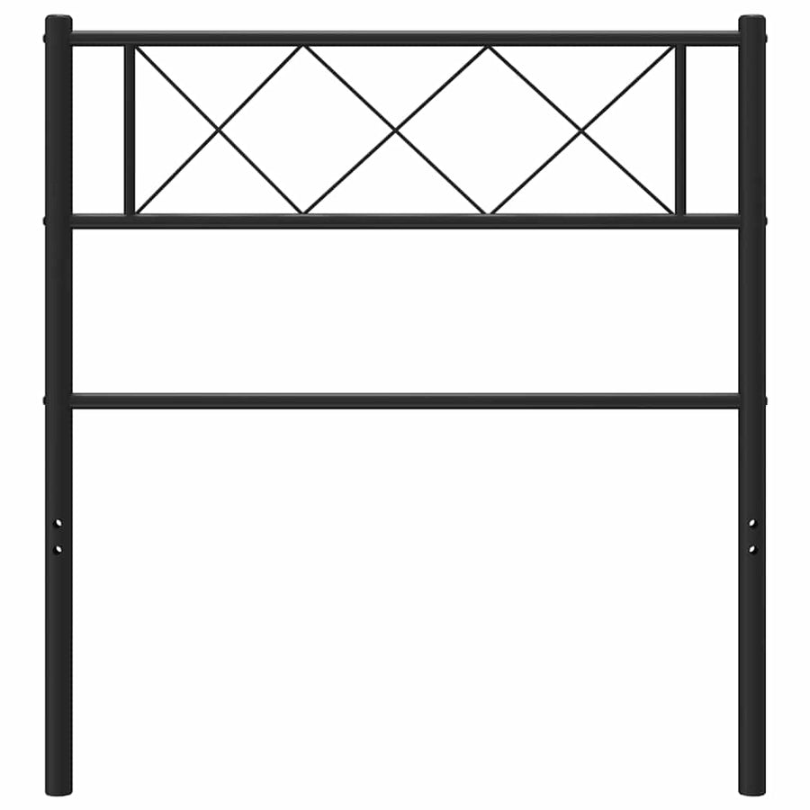 Vervangend hoofdbord 100 cm metaal zwart