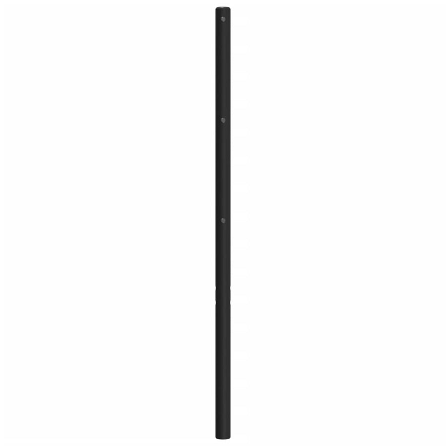 Hoofdbord 120 cm metaal zwart