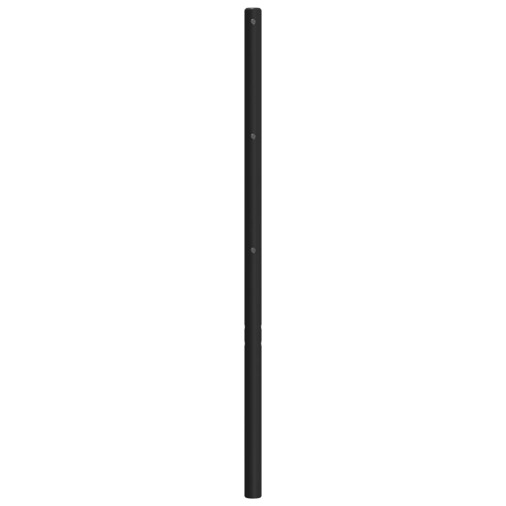 Hoofdbord Metaal 135 cm Zwart