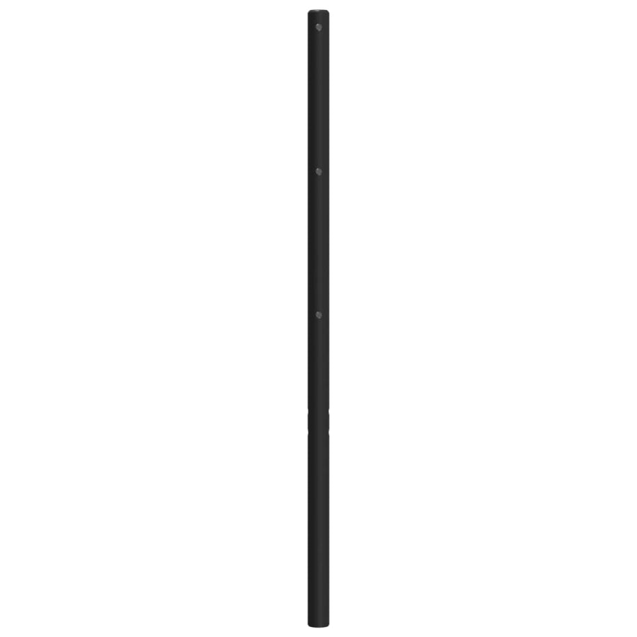 Hoofdbord Metaal 135 cm Zwart