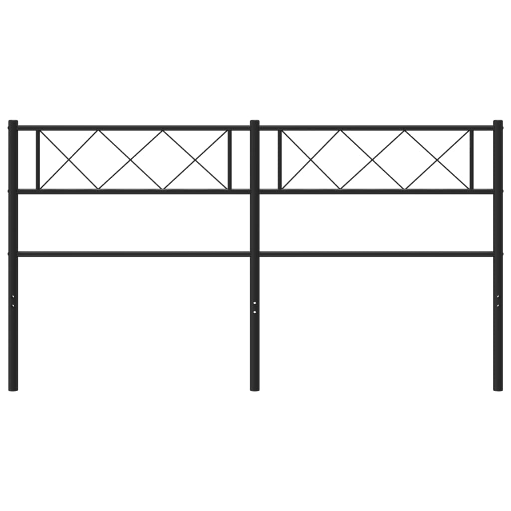 Hoofdbord 150 Cm Metaal Zwart