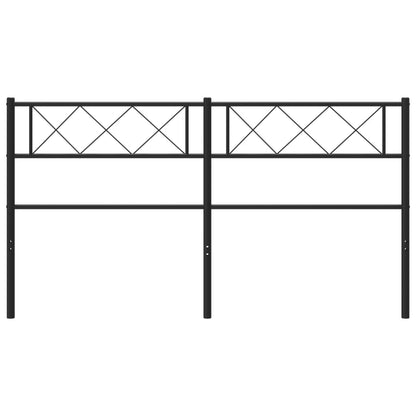 Hoofdbord 150 Cm Metaal Zwart