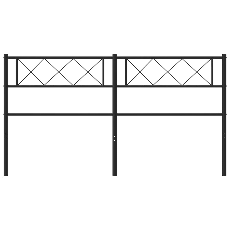 Hoofdbord 150 Cm Metaal Zwart