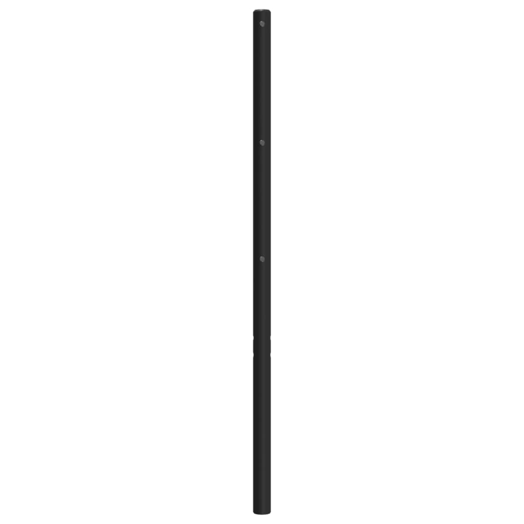 Hoofdbord 180 Cm Metaal Zwart