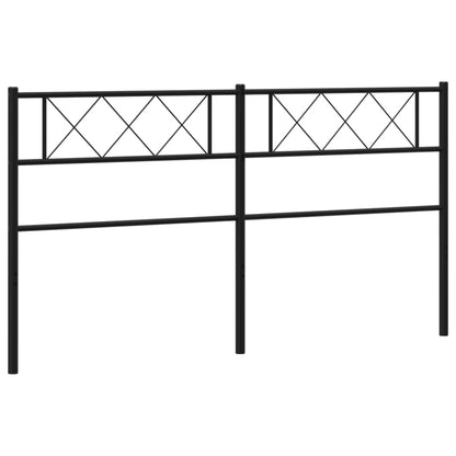 Hoofdbord 180 Cm Metaal Zwart