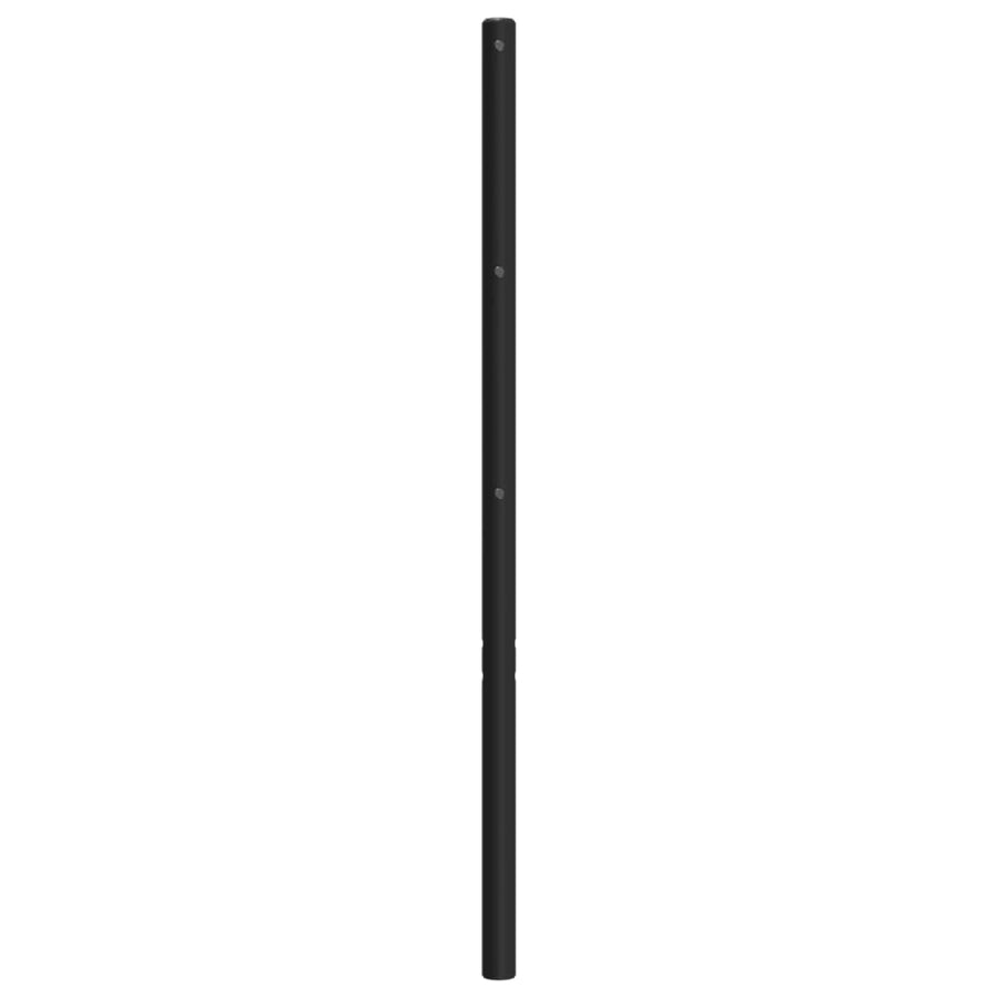 Hoofdbord 193 Cm Metaal Zwart