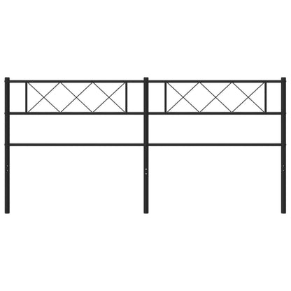 Hoofdbord 200 Cm Metaal Zwart