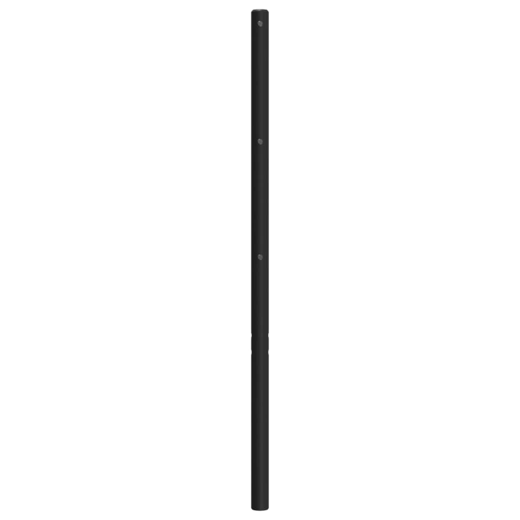 Hoofdbord 200 Cm Metaal Zwart