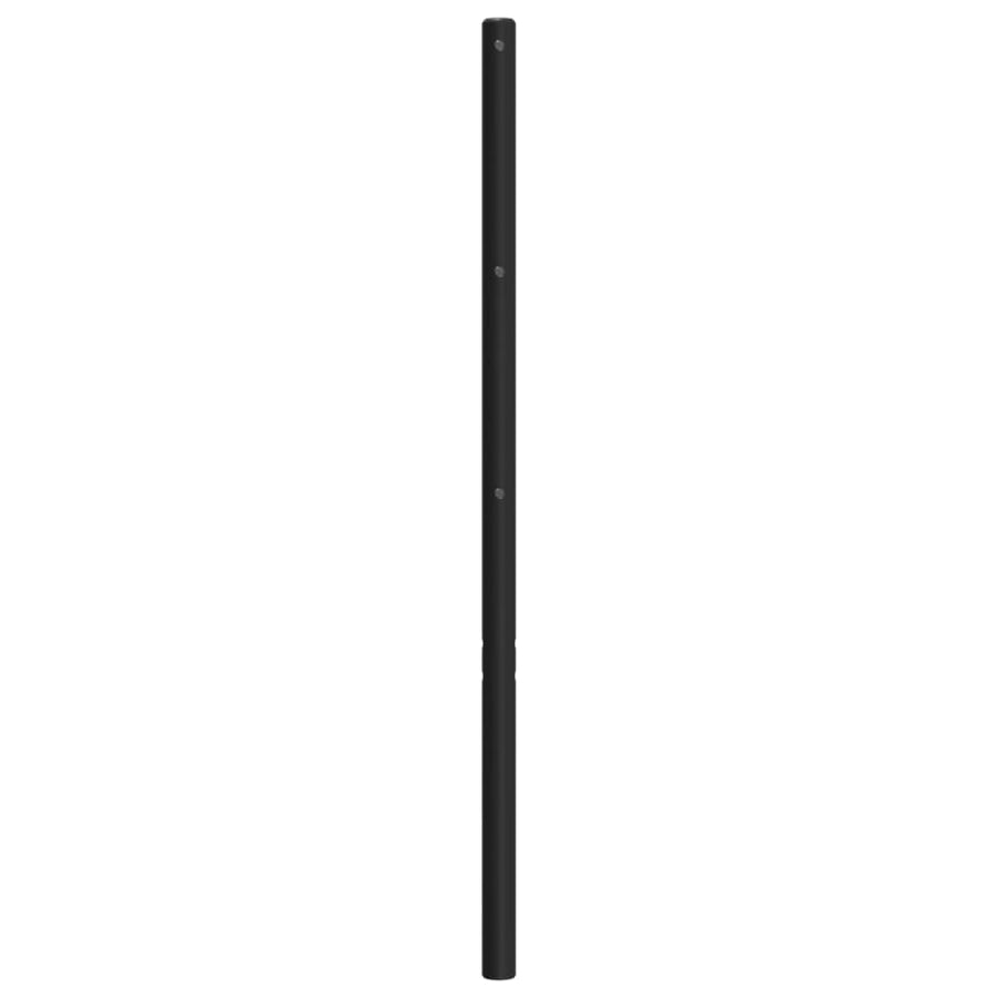Hoofdbord 200 Cm Metaal Zwart