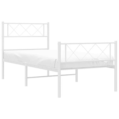 Bedframe Met Hoofd- En Voeteneinde Metaal 100 x 200 cm