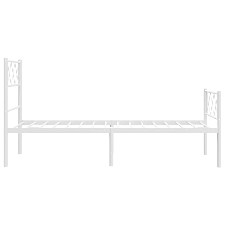 Bedframe Met Hoofd- En Voeteneinde Metaal 100 x 200 cm