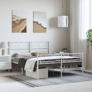 Bedframe metaal wit 135x190 cm