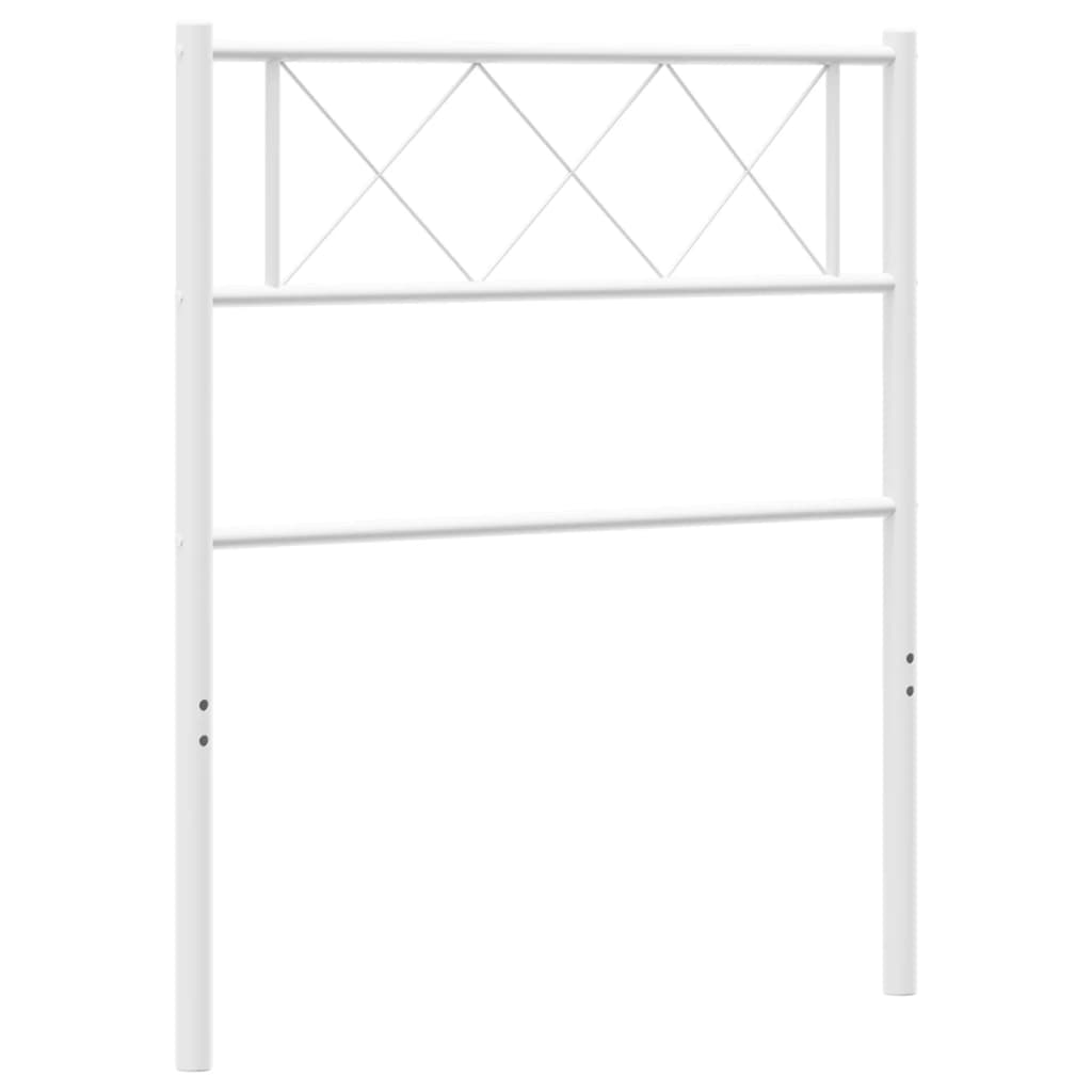 Hoofdbord 75 Cm Metaal Wit