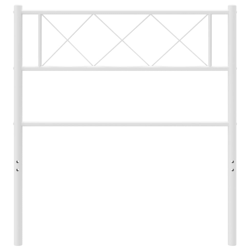 Hoofdbord 75 Cm Metaal Wit
