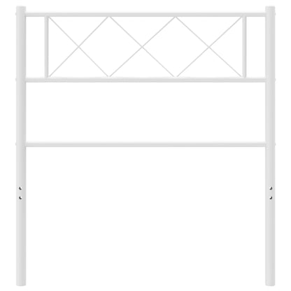 Hoofdbord 75 Cm Metaal Wit