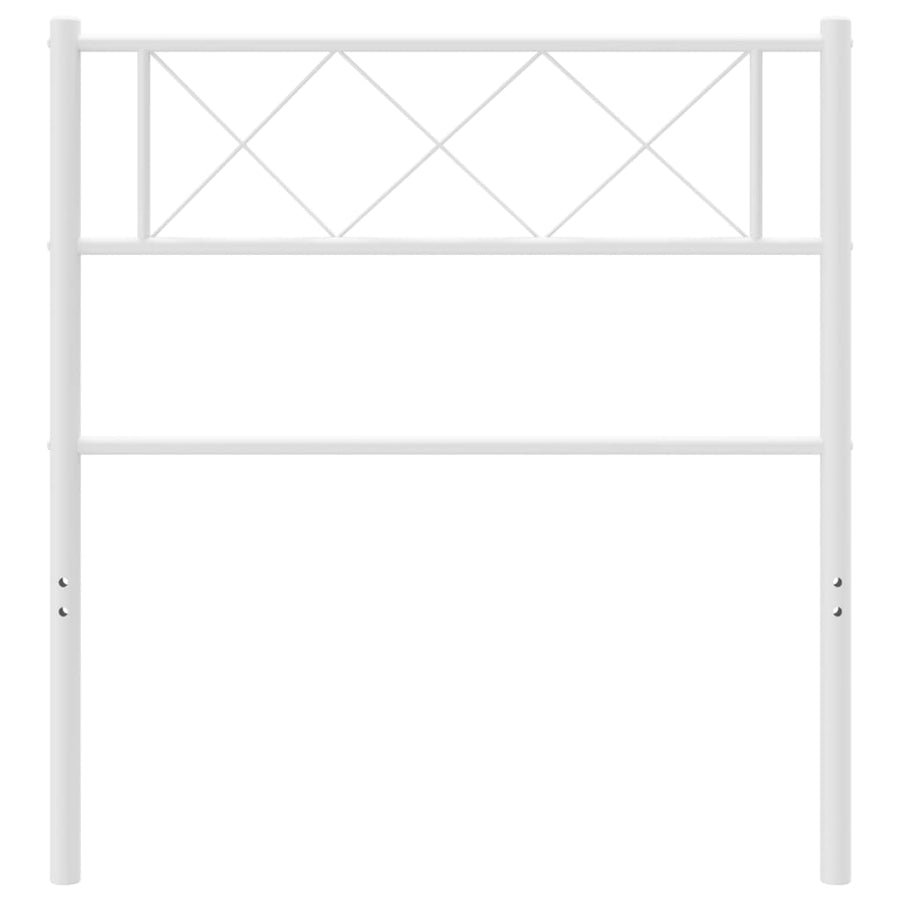 Hoofdbord 75 Cm Metaal Wit