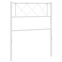 Vervangend hoofdbord 100 cm metaal wit