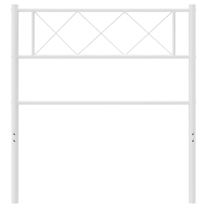 Vervangend hoofdbord 100 cm metaal wit