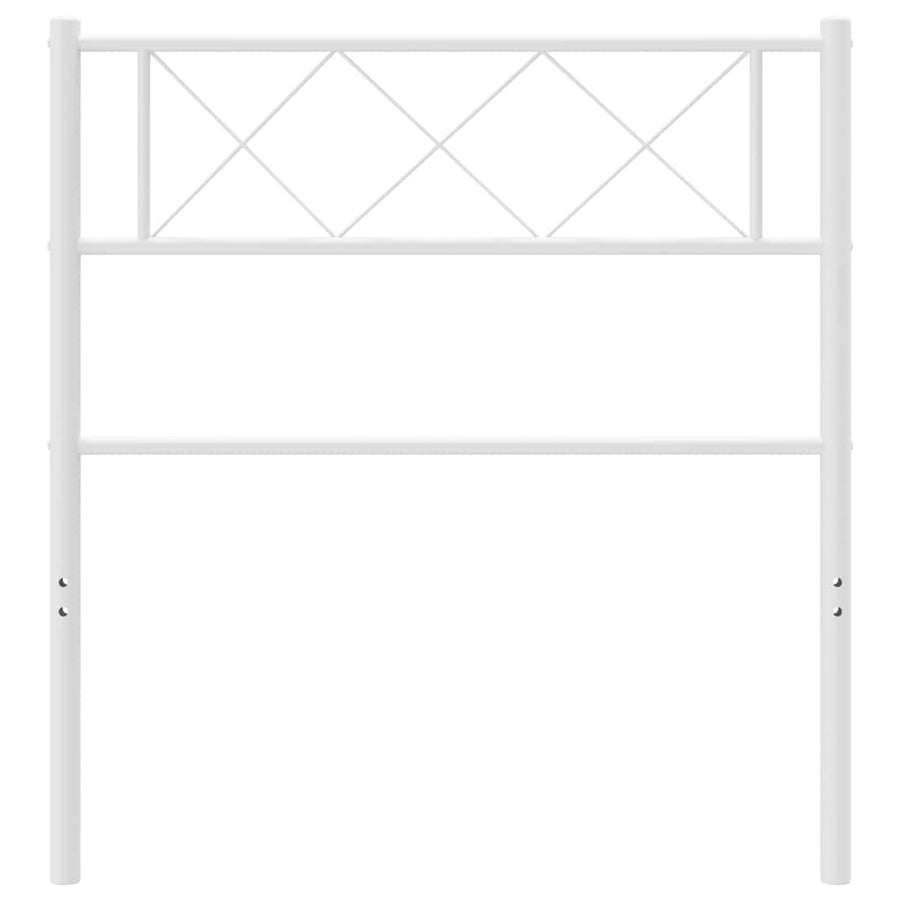 Vervangend hoofdbord 100 cm metaal wit