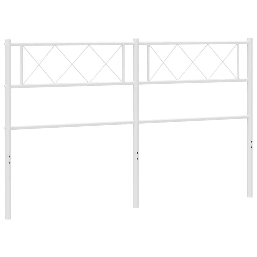 Vervangend hoofdbord 150 cm metaal wit