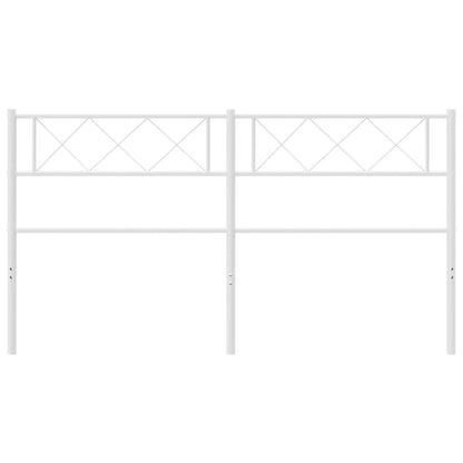 Vervangend hoofdbord 150 cm metaal wit