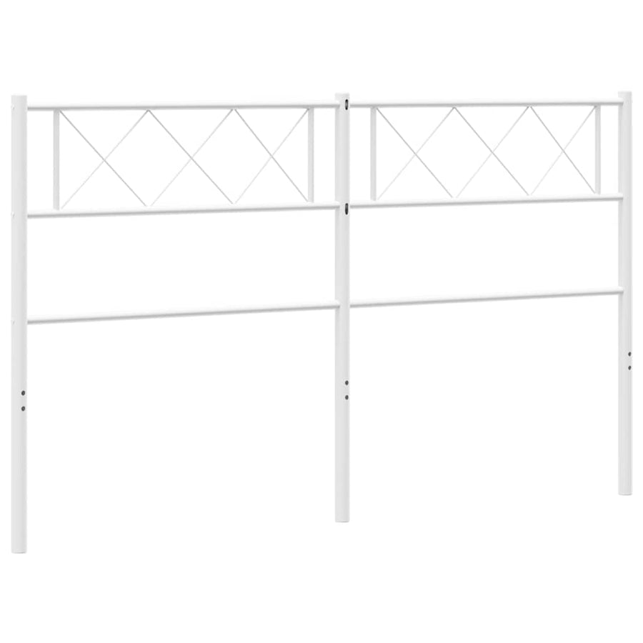 Vervangend hoofdbord 150 cm metaal wit