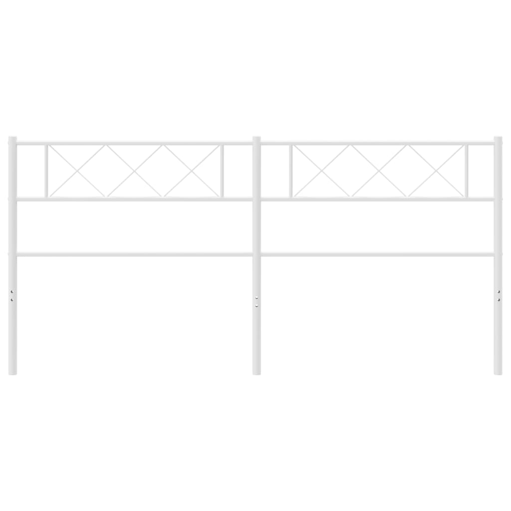 Hoofdbord 180 Cm Metaal Wit