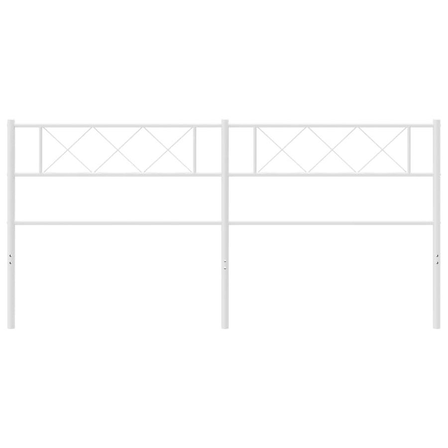 Hoofdbord 180 Cm Metaal Wit