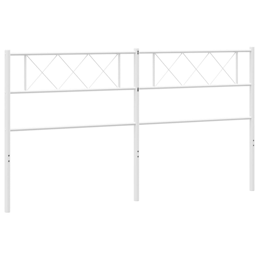 Hoofdbord 193 Cm Metaal Wit