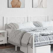 Replacement headboard 193 cm metal white