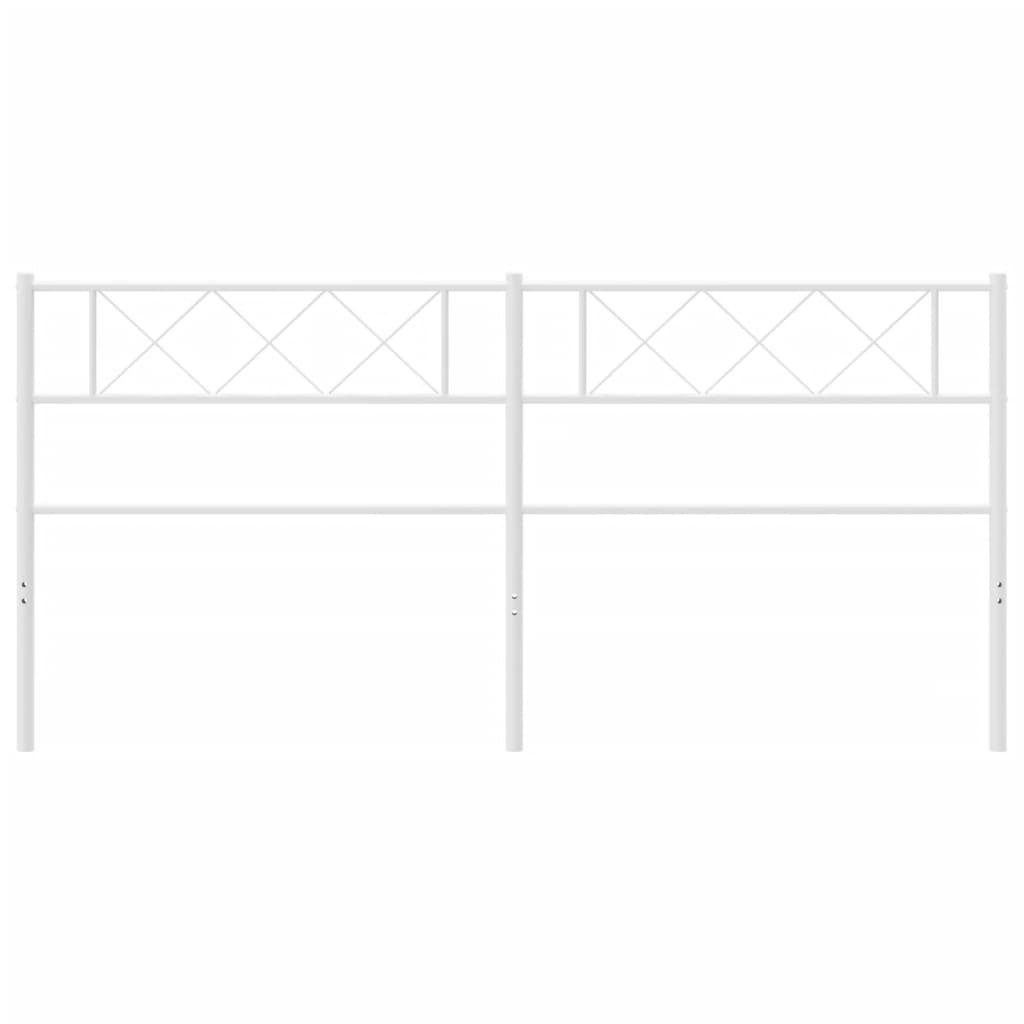 Hoofdbord 200 Cm Metaal Wit