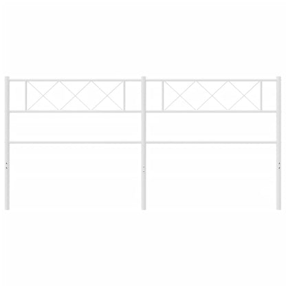Hoofdbord 200 Cm Metaal Wit