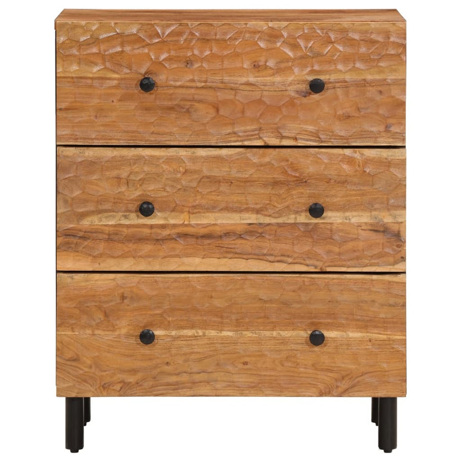 Bijzetkasten 60X33X75 Cm 2 Massief acaciahout