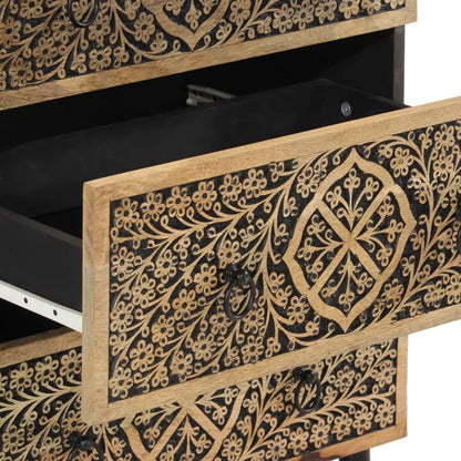 Bijzetkasten 3 St 60X33X75 Cm Massief Mangohout