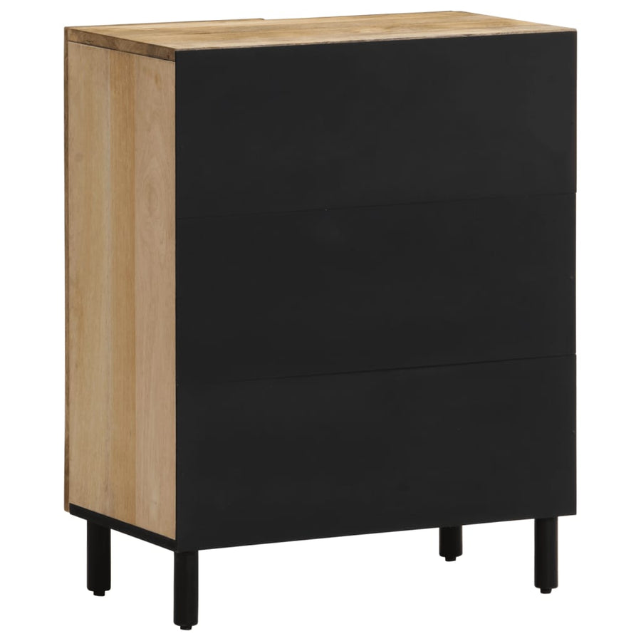 Bijzetkasten 3 St 60X33X75 Cm Massief Mangohout