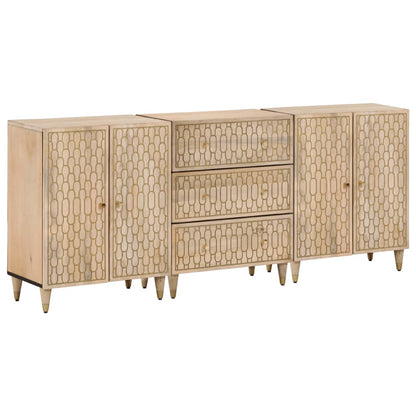 Bijzetkasten 60X33X75 Cm Massief Mangohout