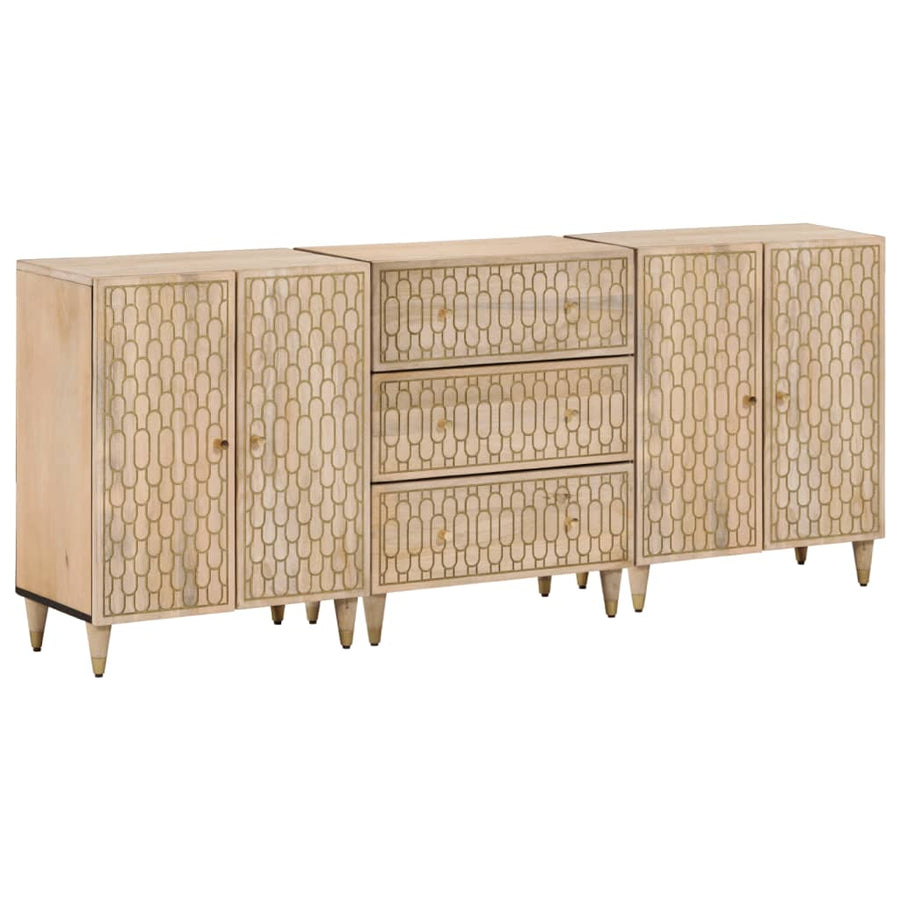 Bijzetkasten 60X33X75 Cm Massief Mangohout