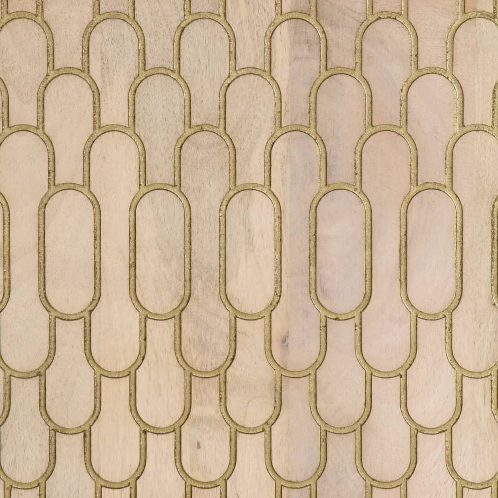 Bijzetkasten 60X33X75 Cm Massief Mangohout