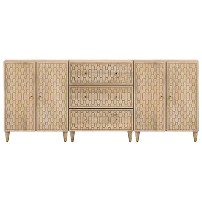 Bijzetkasten 60X33X75 Cm Massief Mangohout