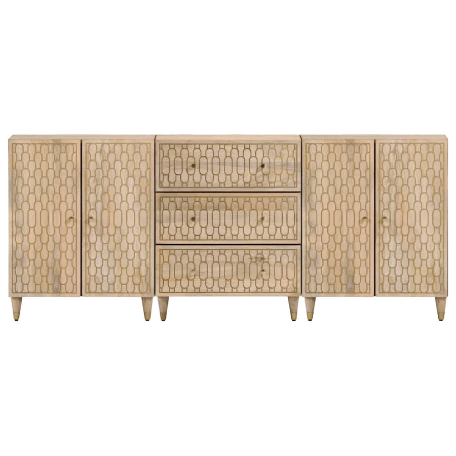 Bijzetkasten 60X33X75 Cm Massief Mangohout